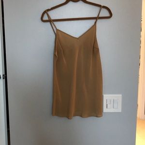 Nude silk top